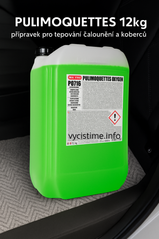 PULIMOQUETTES OXIGEN 12 kg – prípravok pre tepovanie čalúnenia a kobercov. PULIMOQUETTES OXIGEN 12 kg – prípravok pre tepovanie čalúnenia a kobercov.